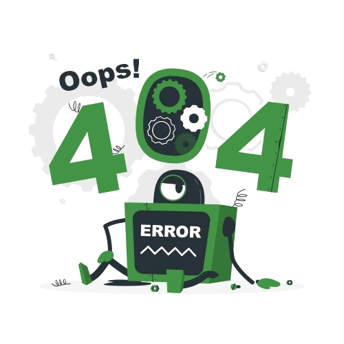 Illustration showing a 404 error